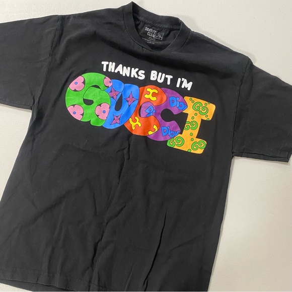 Thanks But I’m GUCCI - secret club tee shirt - large - Picture 4 of 4